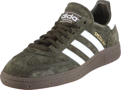 adidas spezial trainers dark olive white|adidas black and white spezials.